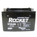 로케트 배터리 STX9-BS 12v8ah 포르테(SL125)다운타운125 씨티에이스(CA110.CA110E) LT160,