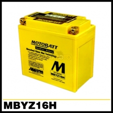 MOTOBATT 밀폐형 무보수 배터리 MBYZ16H KYMCO SYM  외 대만제 - 12V16.5AH