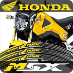 모토스티커 MSX125 고급형 4D 휠테이프 휠라인 휠데칼 휠스티커