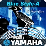 모토스티커 야마하 YAMAHA 휠테이프 고급형 4D 휠테이프 휠라인 휠데칼 휠스티커 - 10인치 범용