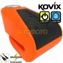 KOVIX 코빅스 KNL5-FO (형광오렌지) 알람 디스크락 - 락핀5mm 5핀 USB 케이블 충전형