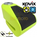 KOVIX 코빅스 KNL5-FG (형광그린) 알람 디스크락 - 락핀5mm 5핀 USB 케이블 충전형