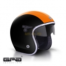 GPA SOLAR Black Orange 오픈페이스 헬멧