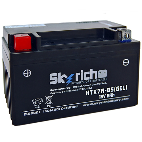 SKYRICH 스카이리치 HTX7A-BS 어드레스배터리, GSR125배터리 (AGM 젤타입배터리)