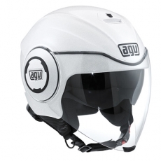 AGV FLUID MONO WHITE 선바이져 내장 오픈페이스 헬멧