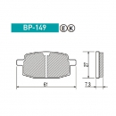 프로젝트뮤 BP-149K ZUMA50 앞브레이크패드(02-11), BWS50 앞브레이크패드 
