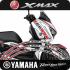 모토스티커 야마하 X-MAX300 휠테이프, 휠스티커 - 60주년 RED (B-type)
