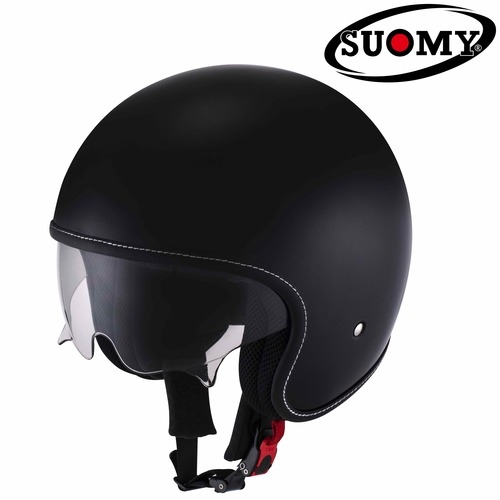 SUOMY 수오미 ROKK 검정 선바이저 오픈페이스 헬멧