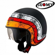 SUOMY 수오미 ROKK 조디악 블랙/화이트/레드 오픈페이스 헬멧