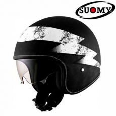 SUOMY 수오미 ROKK 마그넷 무광 블랙/화이트 오픈페이스 헬멧