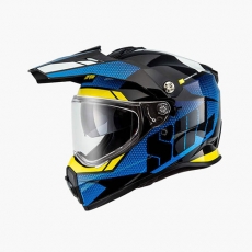 SOL SS-2P 램블러 블랙/블루/옐로우 듀얼스포츠 헬멧