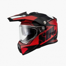 SOL SS-2P 램블러 무광 블랙/레드 듀얼스포츠 헬멧