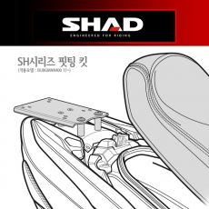[무료장착이벤트] SHAD 샤드 버그만400 탑박스브라켓 (17~20) - S0BR47ST