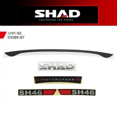SHAD SH46 탑박스전용 보수용 스티커세트 D1B461ETR