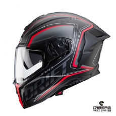 카베르그 드리프트 에보 인테그라 매트 블랙 레드 풀페이스 헬멧