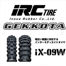 IRC 타이어 게코타 IX-09W/D 64M 110/100-18 뒤 오프로드 타이어