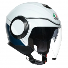 AGV ORBYT BLOCK MATT LIGHT GREY EBONY WHITE 선바이져 내장 오픈페이스 헬멧