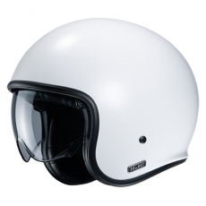 HJC V30 S/F WHITE 레트로 오픈페이스 헬멧 / 선바이저 기본장착