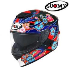 SUOMY 수오미 STELLAR 플라워 블랙 베이스 풀페이스 헬멧