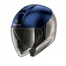 SHARK 샤크헬멧 CITYCRUISER DUAL MAT SILVER BLUE SBS 오픈페이스 헬멧