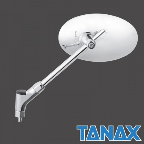 TANAX 정품 프리미엄 오토바이 백미러 AB2-101-10 클래시컬2 미러 10mm 정방향 - 크롬