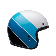 BELL 벨 커스텀500 SE WHITE/BLUE 오픈페이스 헬멧