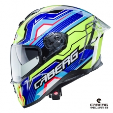 카베르그 드리프트 에보 LB29 레이스레플리카 헬멧 - CABERG DRIFT EVO LB29 BLACK/YELLOW FLUO/BLUE