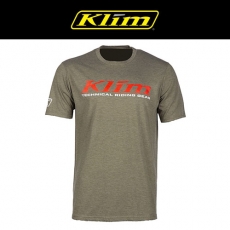 KLIM(클라임) K CORP 케이 코프 티셔츠 - 밀리터리 그린/하이리스크 레드