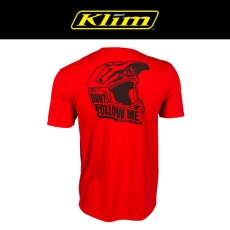 KLIM(클라임) 돈 팔로우 모토 티셔츠 - 레드