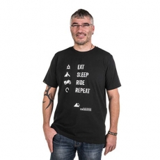 TOURATECH 투라텍 리피트 티셔츠 - 블랙 01-200-207X