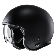 HJC V30 S/F BLACK 레트로 오픈페이스 헬멧 / 선바이저 기본장착