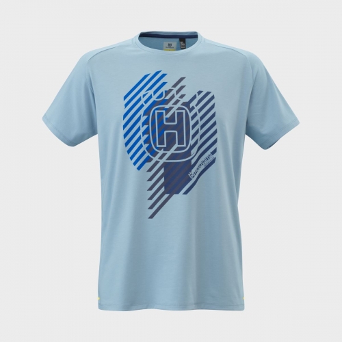 허스크바나 리모트 티셔츠 라이트 블루 3HS22002820X