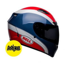 BELL 벨 퀄리파이어 디럭스 클래식 네이비/레드 MIPS 풀페이스 헬멧
