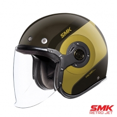 SMK 레트로 제트 헬멧 레블 오렌지/옐로우/그레이 오픈페이스 헬멧