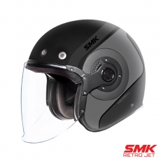 SMK 레트로 제트 헬멧 레블 그레이 오픈페이스 헬멧