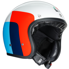 AGV X70 VELA WHITE/RED/BLUE 클래식 오픈페이스 헬멧