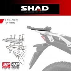 [무료장착이벤트] SHAD 샤드 XL750 TRANSALP(23~) 탑케이스 핏팅킷 - H0TR73ST