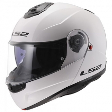 LS2 FF908 스트로브2 솔리드 화이트 시스템 헬멧