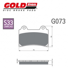 GOLDfren 골드프렌 XJR1200, XV1600 브레이크패드 G073-S33