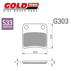 GOLDfren 골드프렌 C600/C650, NC700, NC750, 아프리카트윈, 골드윙 브레이크패드 G303-S33 (파킹 브레이크)