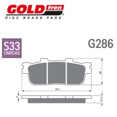 GOLDfren 골드프렌 보이저, 조이라이드, 익사이팅250/300 브레이크패드 G286-S33