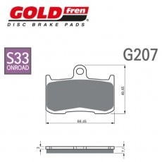 GOLDfren 골드프렌 타이거1050, GSX-S750, GSX1300 B-KING, Z900 브레이크패드 G207-S33